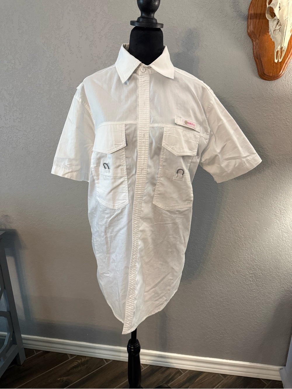 Short-Sleeve fishing Shirt — White